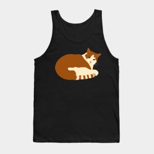 Orange cat Tank Top